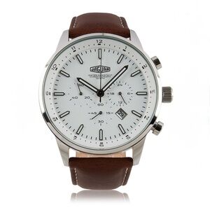 Jaguar Silver and Brown Watch